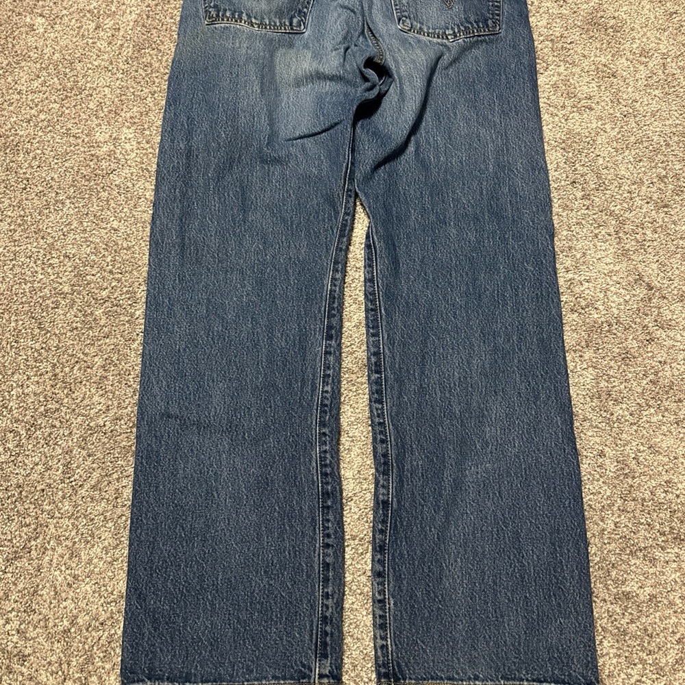 VTG Levis 501 Jeans Mens‎ 40x34 Blue Straight Button Fly Medium Wash Y2K Denim * - Picture 11 of 12